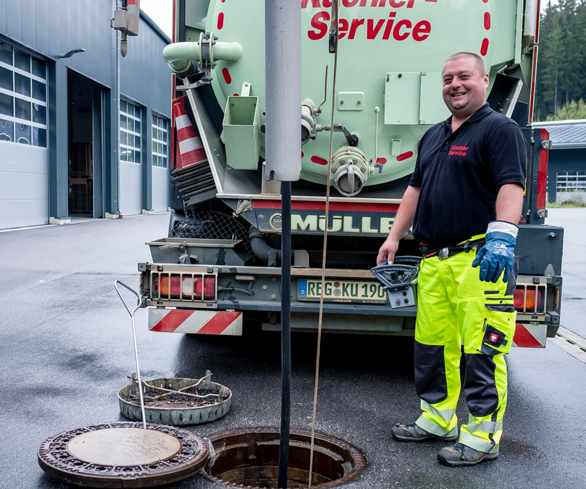 Ablauf der Kanalreinigung und Rohrreinigung